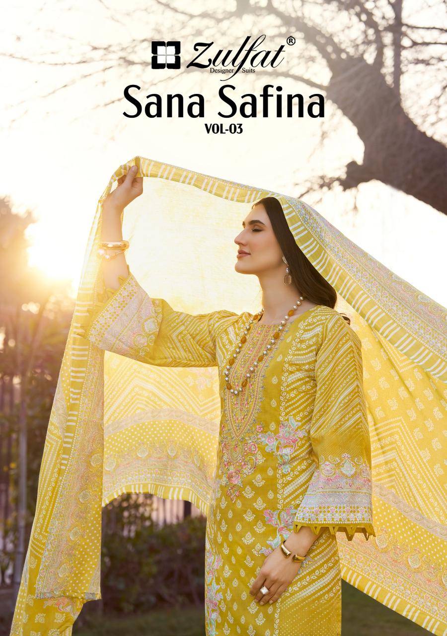 Zulfat sana safina vol 3 Dress material manufacturers